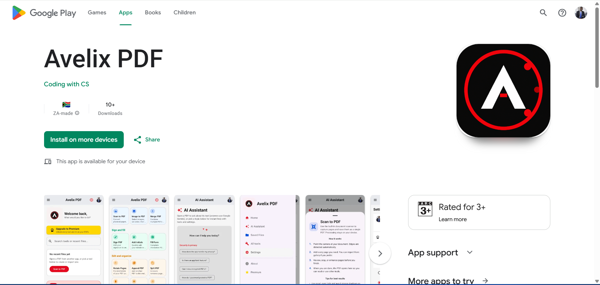 Avelix PDF on Google Play Store